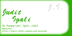 judit igali business card